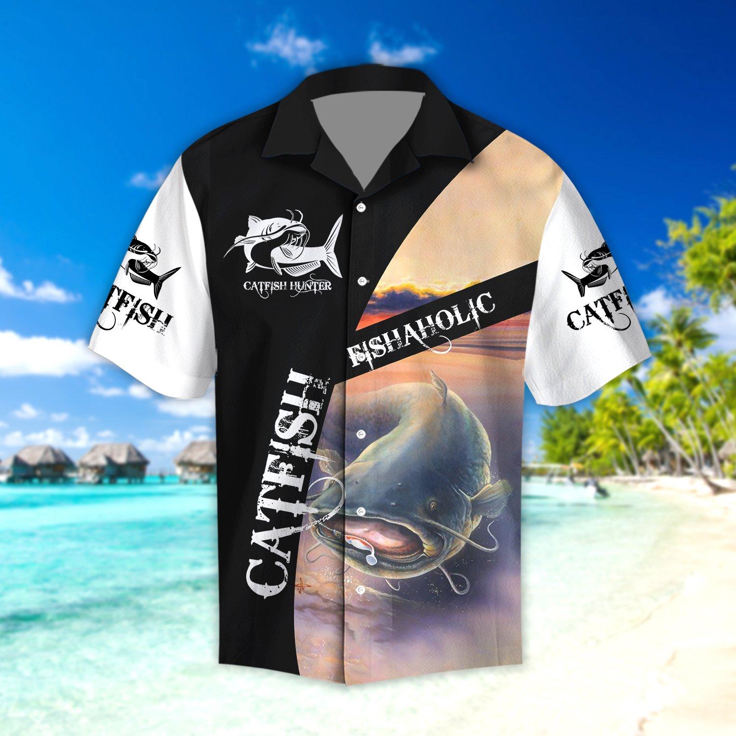 Catfish Fishaholic Fishing Hawaii Shirt Unisex Full Size Adult Colorful Ha99629