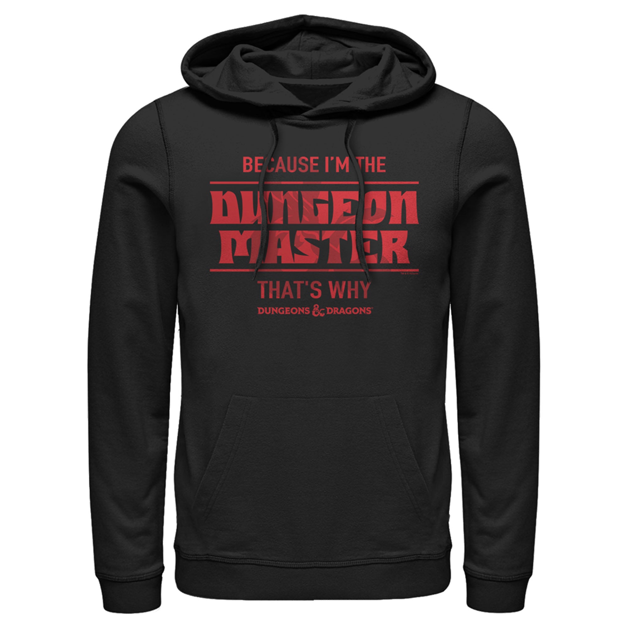 Men’S Dungeons & Dragons Because I’M The Dungeon Master, That’S Why Pull Over Hoodie