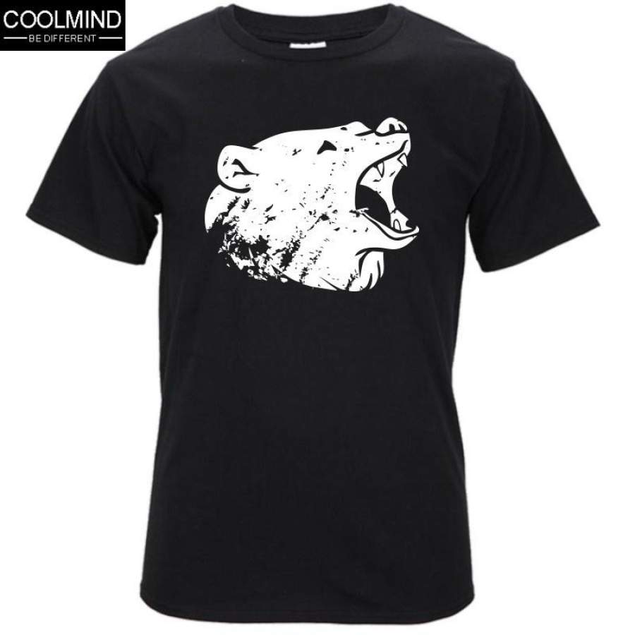 Top Quality Short Sleeve Print Casual Bear Print T Shirt for Men CASUAL Men T Shirt