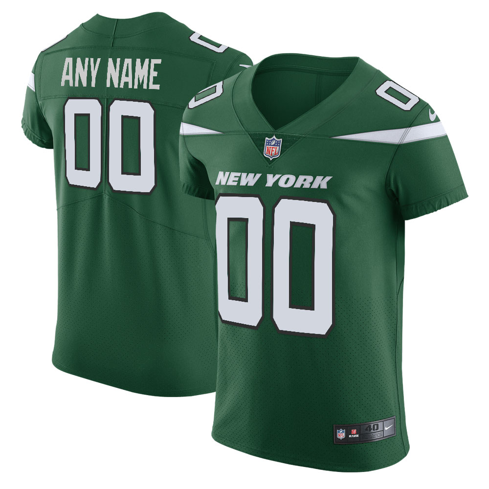 Men’s New York Jets Gotham Green Vapor Untouchable Elite Custom Jersey