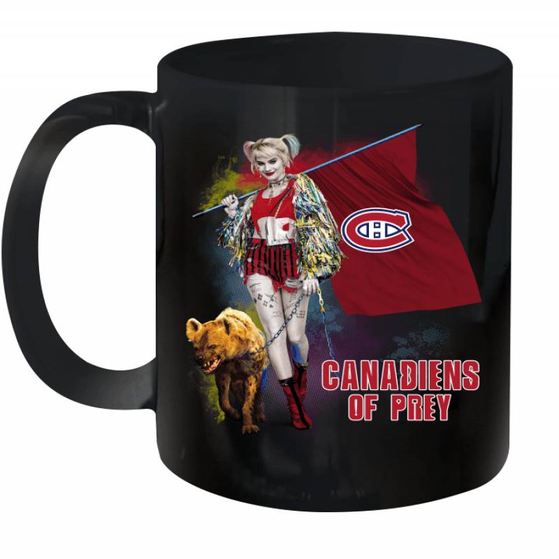 Harley Quinn flag Montreal Canadiens Of Prey Ceramic Mug 11oz