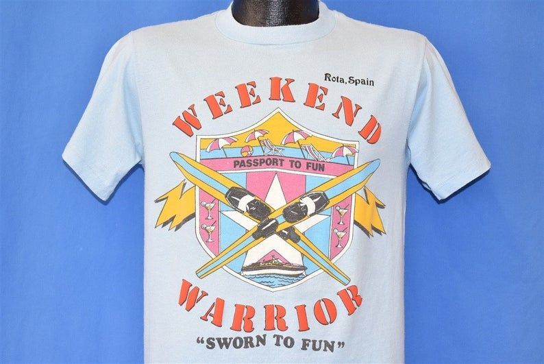 80S Weekend Warrior Rota Spain Shirt