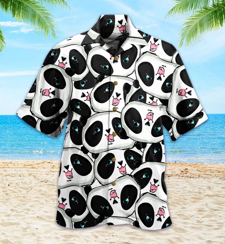 Panda Baby Black 3D Hawaiian Shirt