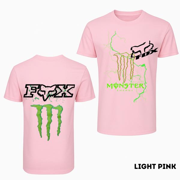 Moto Energy Unisex T-Shirt 2 Side, Green Claw & Racing Helmet Inspired Graphic Design, Extreme Sports Tee for Men & Women, Classic Cotton Fit