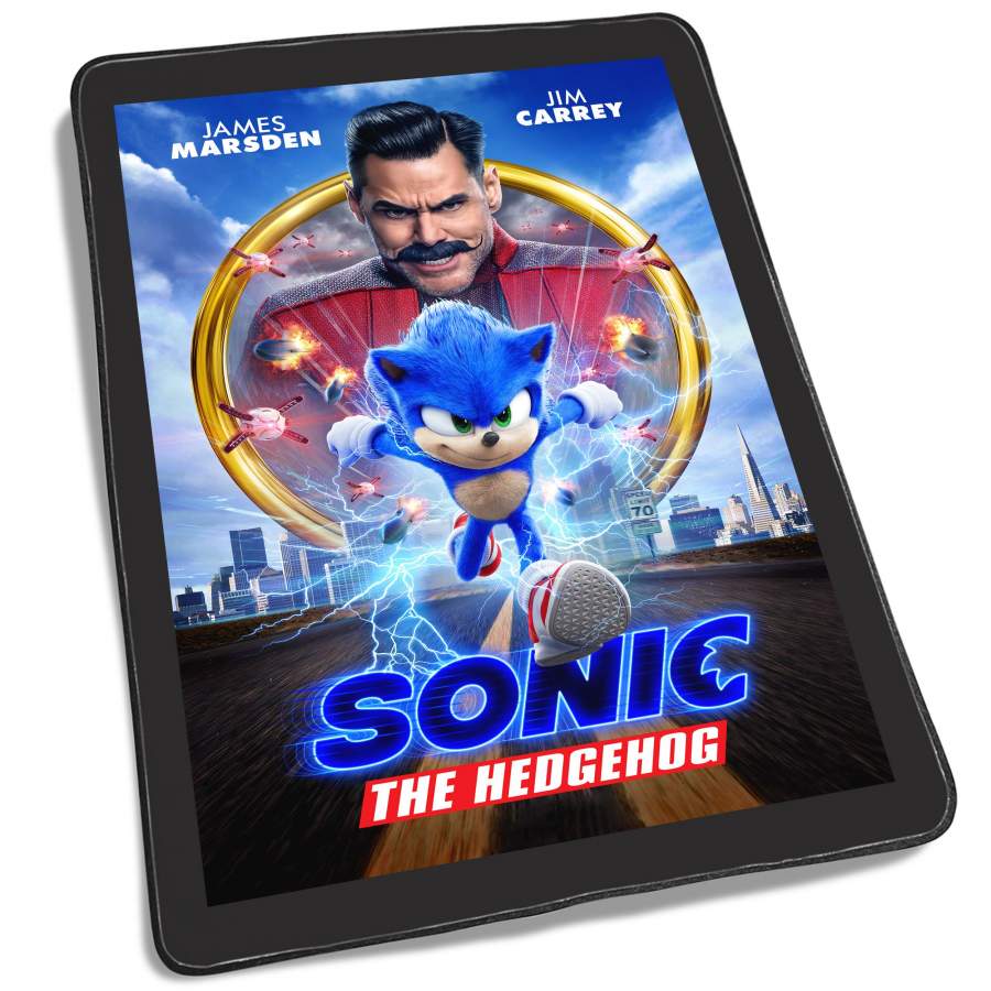 Sonic The Hedgehog Poster Fleece Blanket