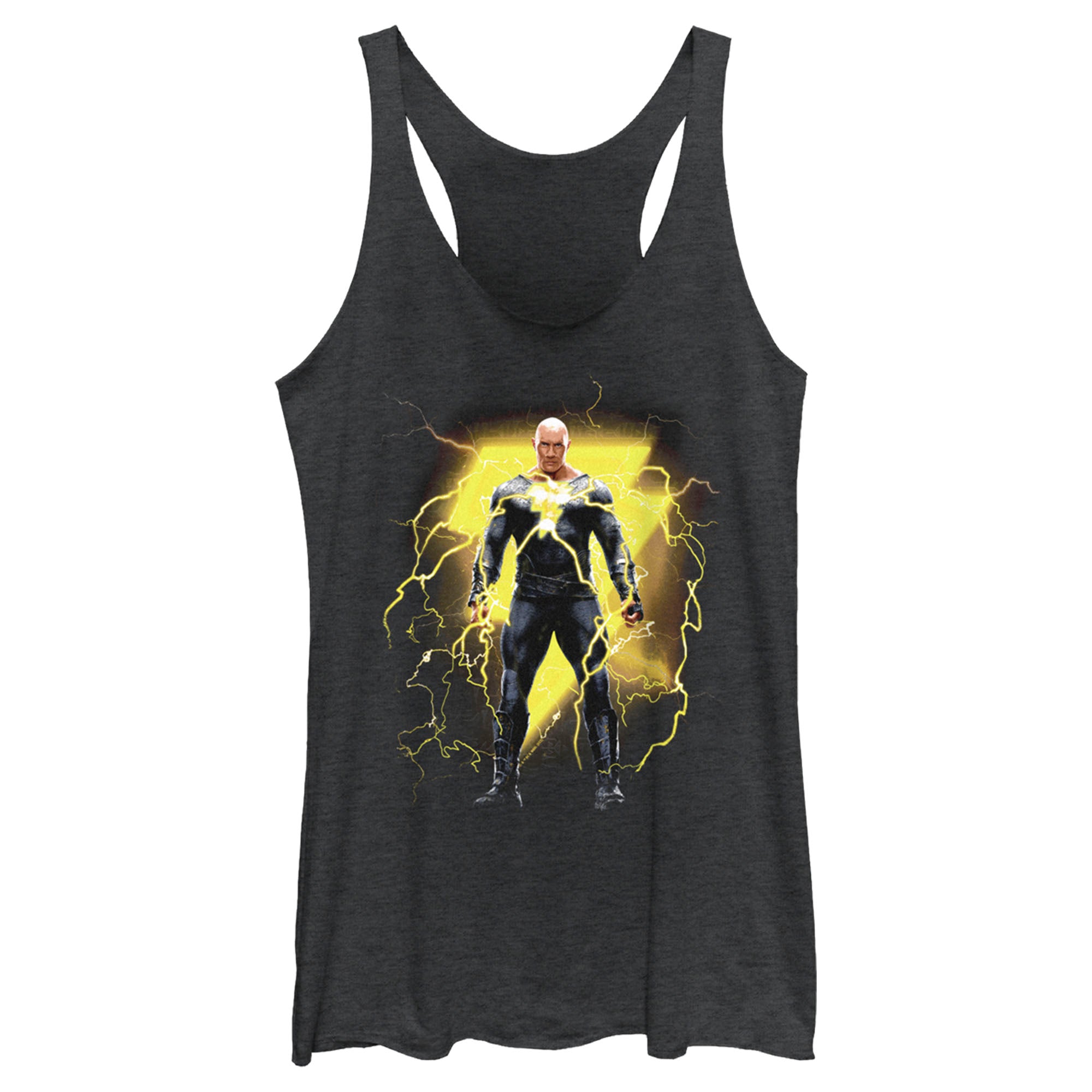 Women’S Black Adam Electricity Antihero Racerback Tank Top