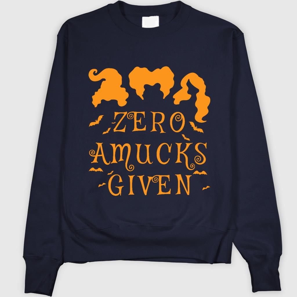 Zero Amucks Given, Halloween Party, Funny Halloween Sweatshirt