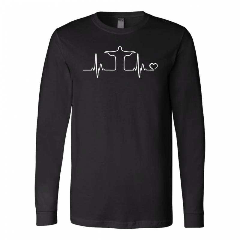 Jesus heartbeat long sleeve t-shirt | Christian apparel