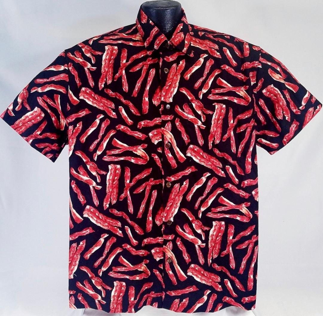 Bacon Black Unique Design Hawaii Shirt Ha25650