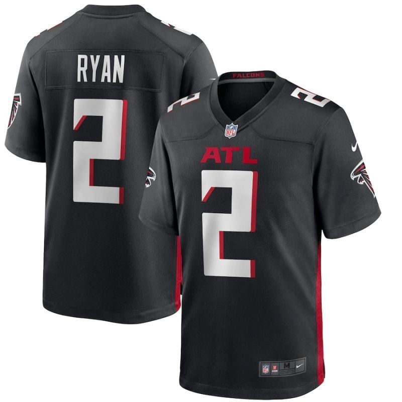 Atlanta Falcons Matt Ryan #2 2020 NFL Black Jersey Jersey