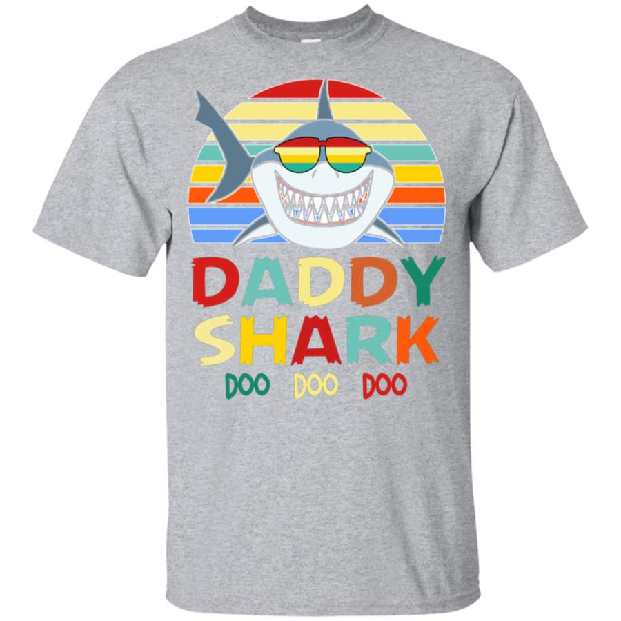 AGR Retro Vintage Daddy Shark Tshirt gift for Father Youth T-Shirt