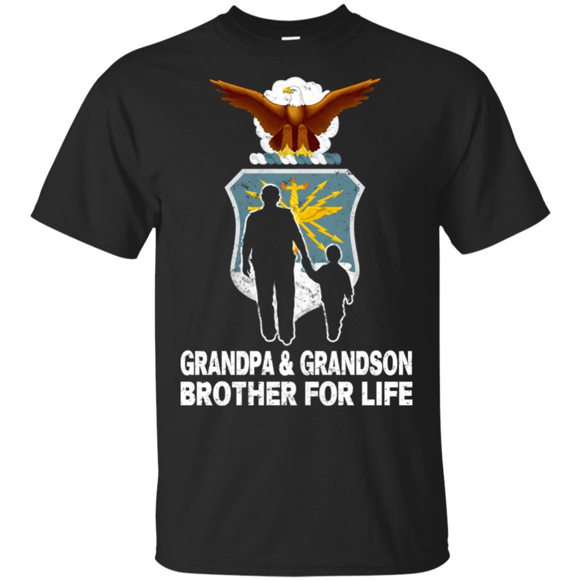 AIR FORCE GRANDPA AND GRANDDAUGHTER ( GRANDSON ) BROTHER FOR LIFE T-Shirt On Front