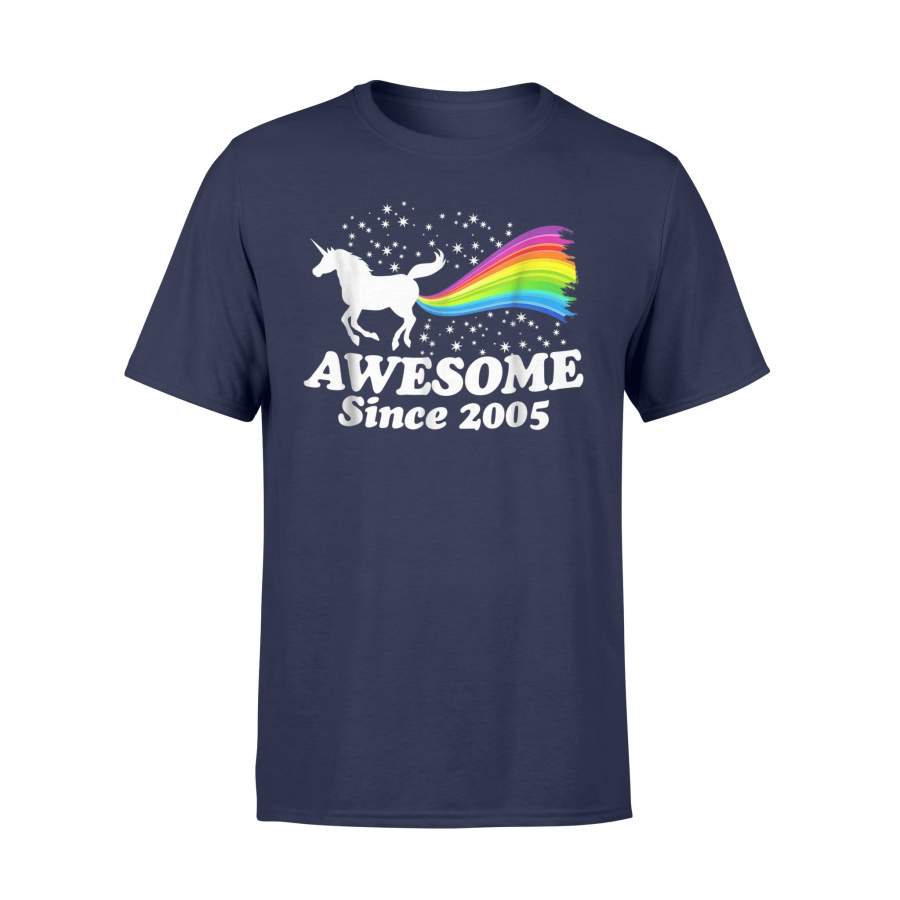 13 13th Birthday Unicorn Farting Rainbow 2005 Cute T Shirt