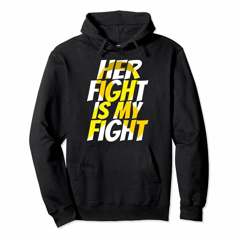 Yellow Ribbon for Her Products Childhood Cancer Awareness Pullover Hoodie