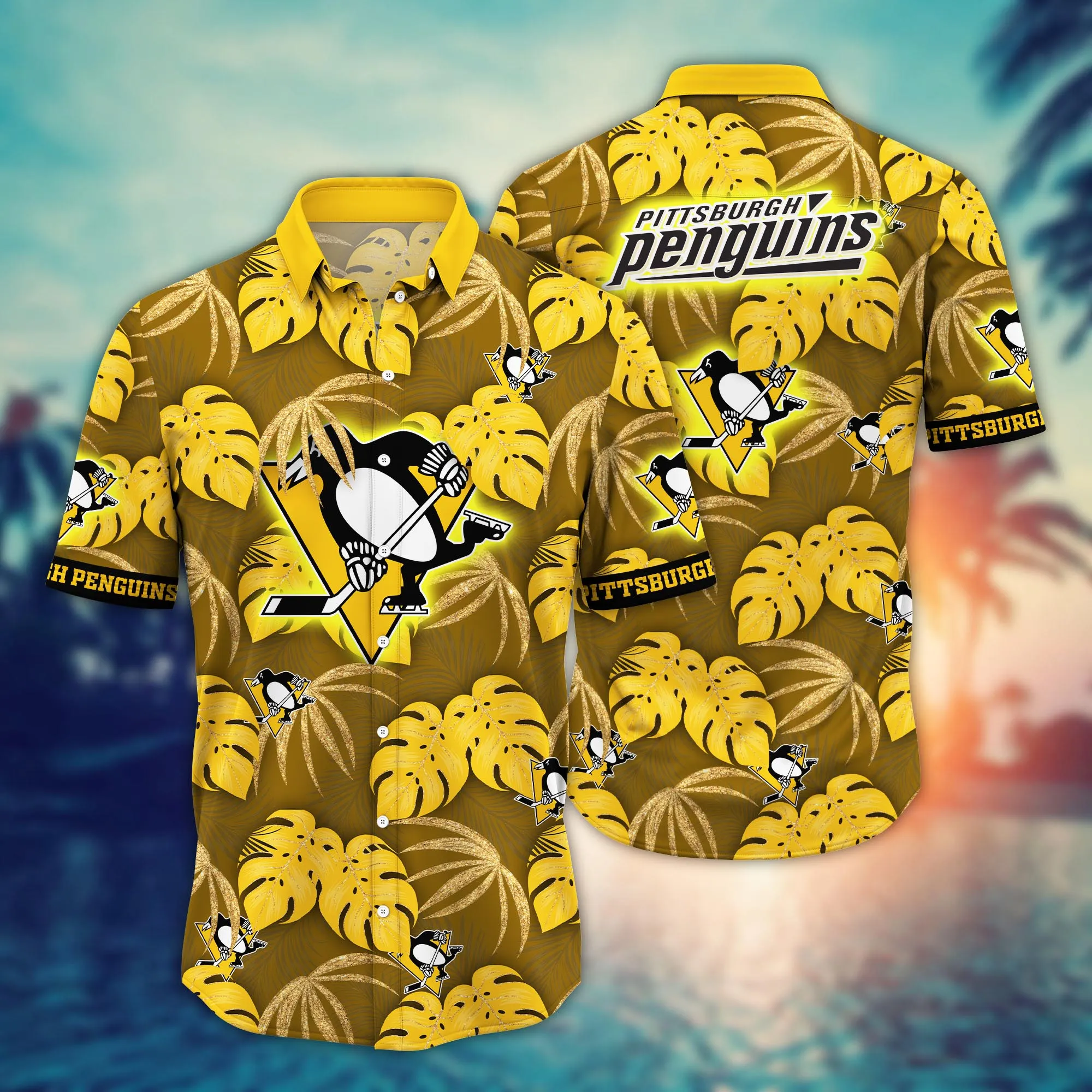 Pittsburgh Penguins Nhl Hawaiian Shirt Picnics Aloha Shirt