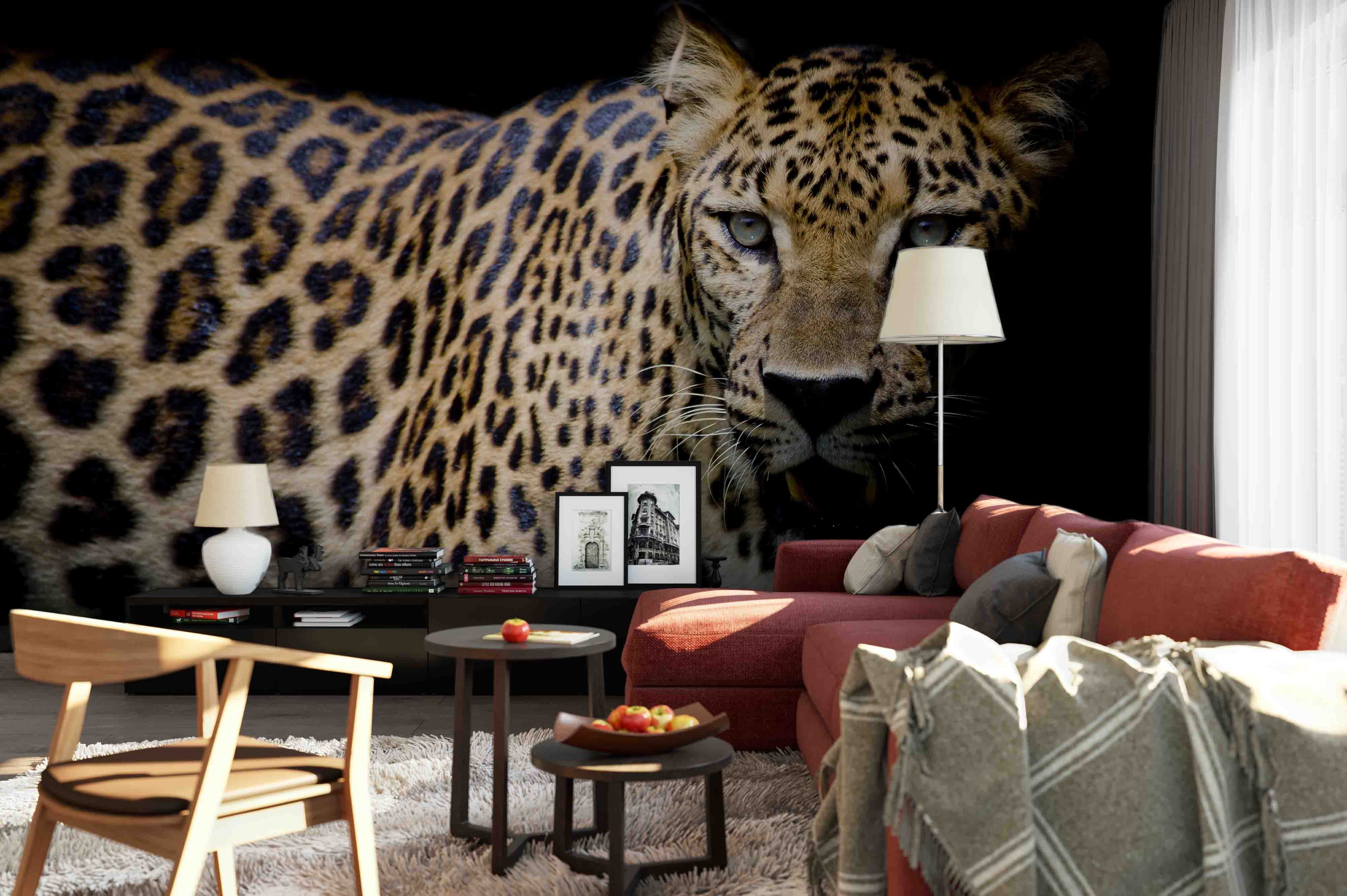 3D Leopard Wall Mural Wallpaper 45