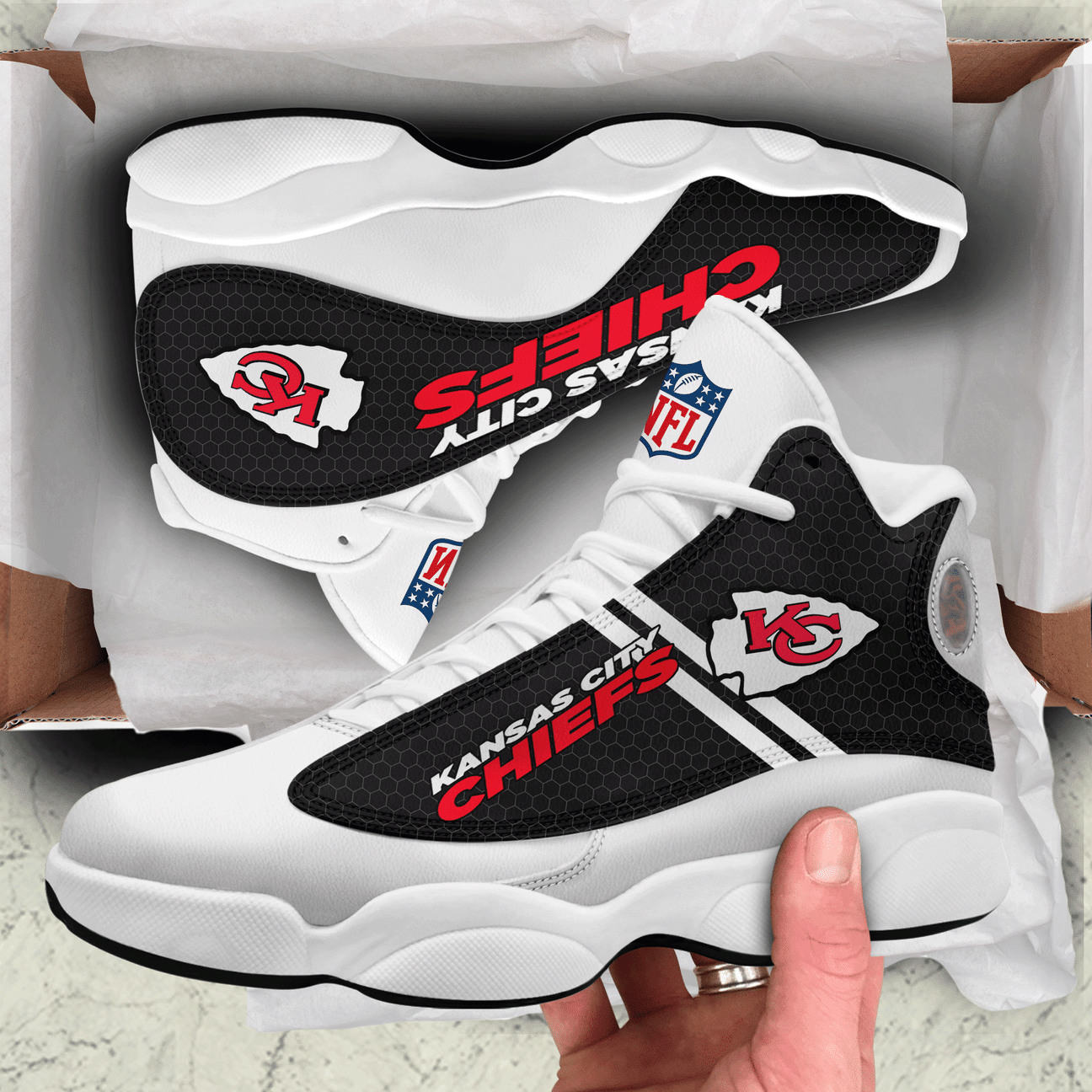 Kansas City Chiefs Ajd13 Shoes V11