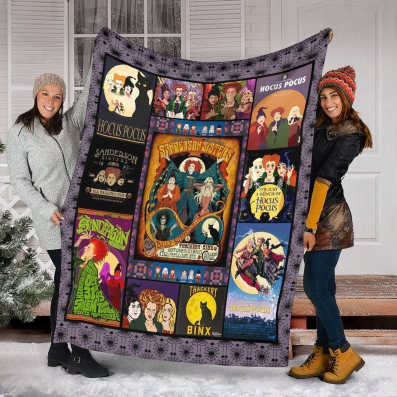 Ho.Cus Po.Cus Movie Blanket, San.Derson Sisters Witches Halloween Blanket