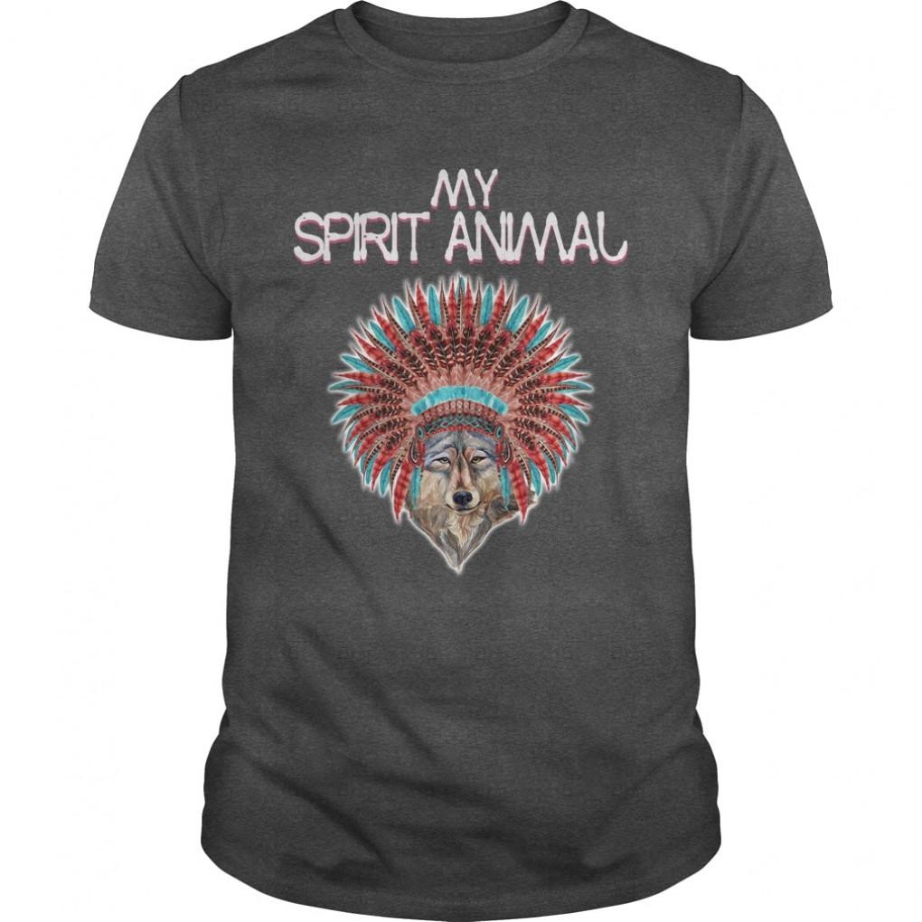 Wolf Wolves Are My Spirit Animal Grandpa Grandma Dad Mom Girl Boy Guy Lady Men Women Man Woman Dog Lover Guys Tee 908219696