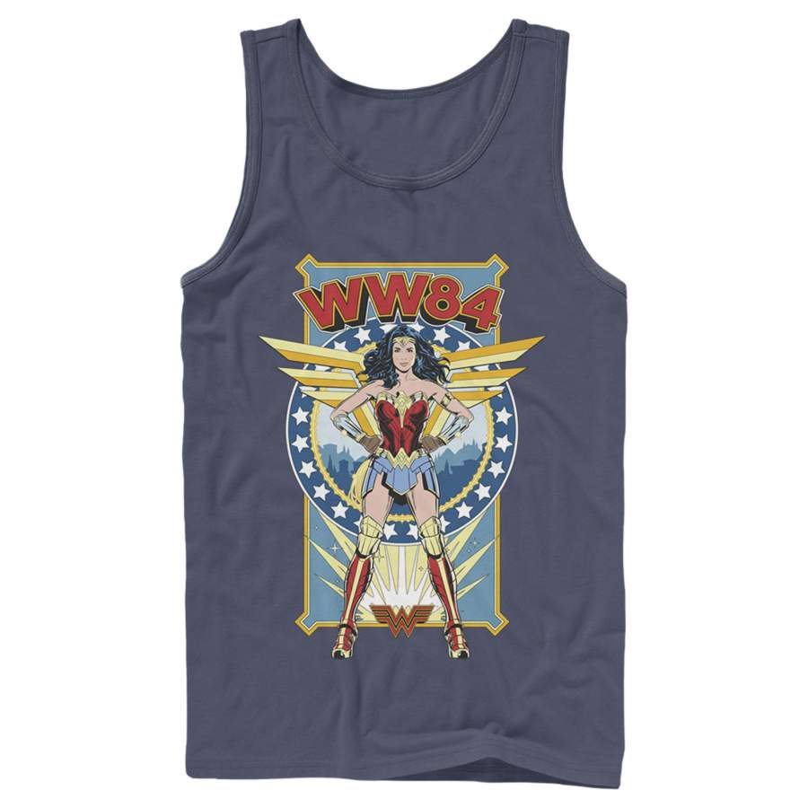 Wonder Woman 1984 Men’s WW84 Comic Poster  Tank Top