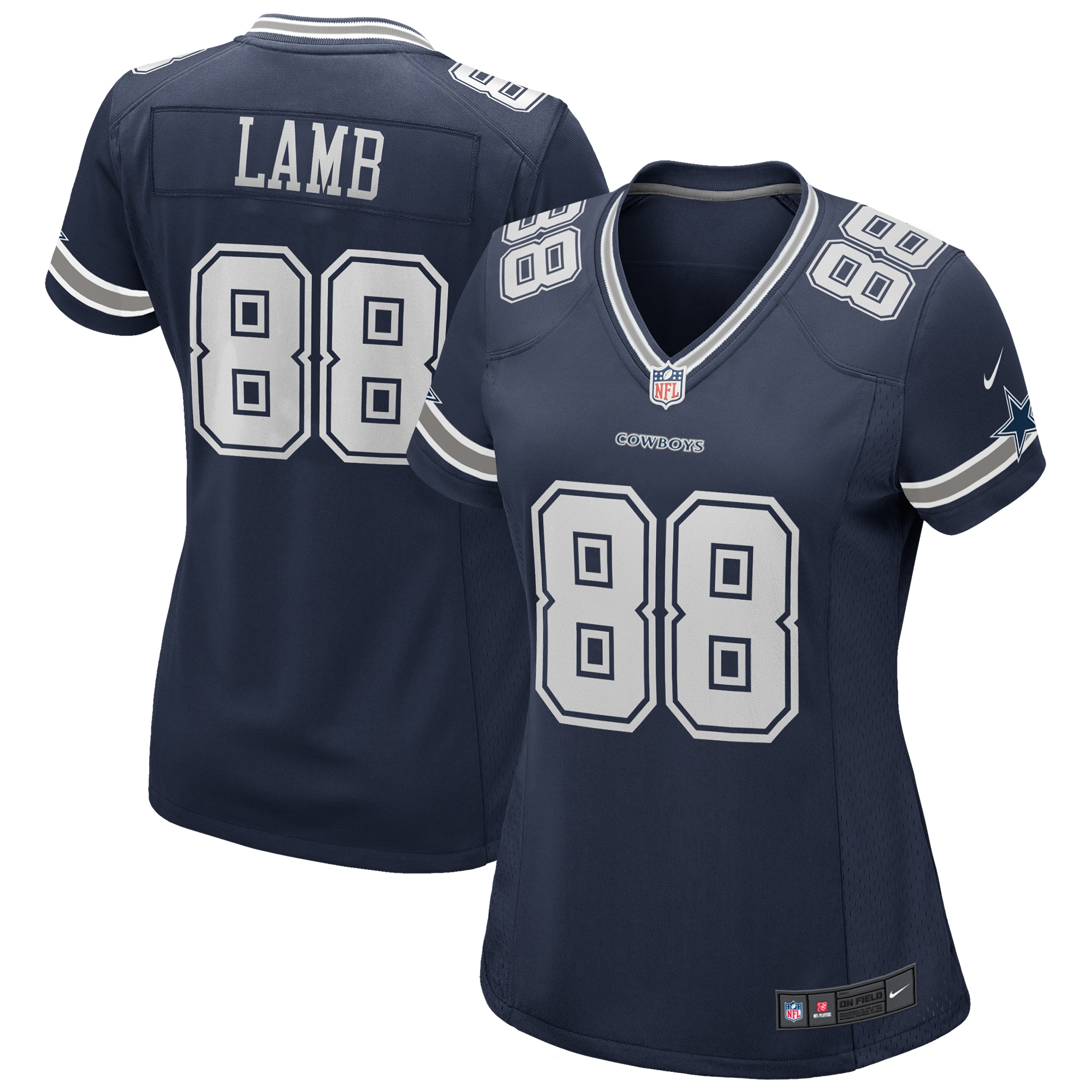 CeeDee Lamb Dallas Cowboys Women's Game Jersey – Navy