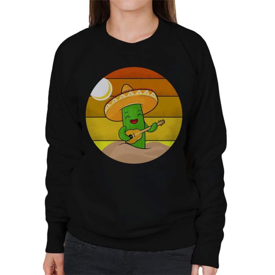 Ariba Singing Mexican Cactus Women’s Sweatshirt