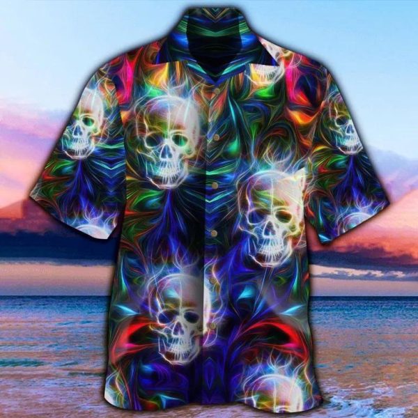 Skull Hawaii Shirt For Men Women Ha99338