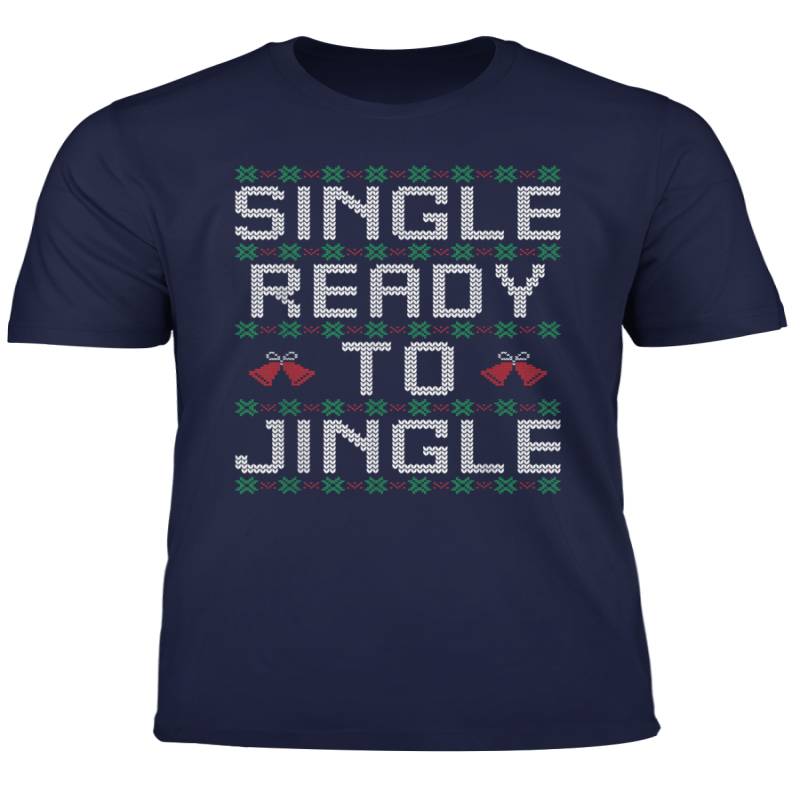 Single Ready To Jingle Reindeer Love Ugly Christmas Sweater T Shirt