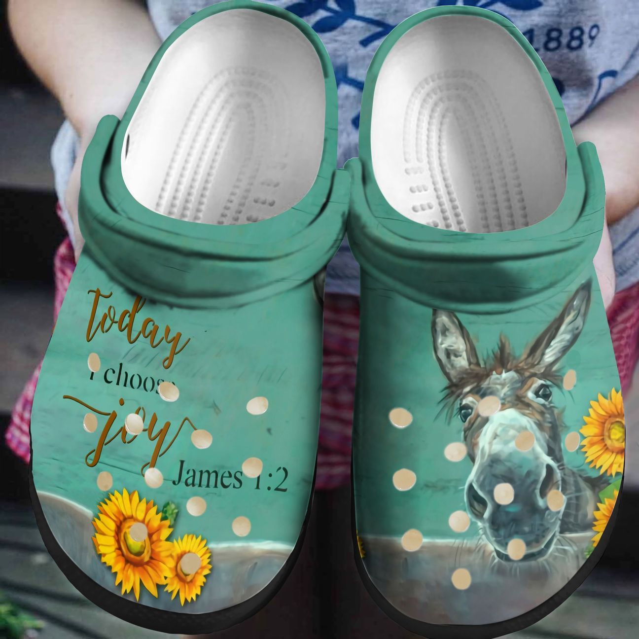 Donkey Personalized Clog, Custom Name, Text, Color, Number Fashion Style For Women, Men, Kid, Print 3D Choose Joy