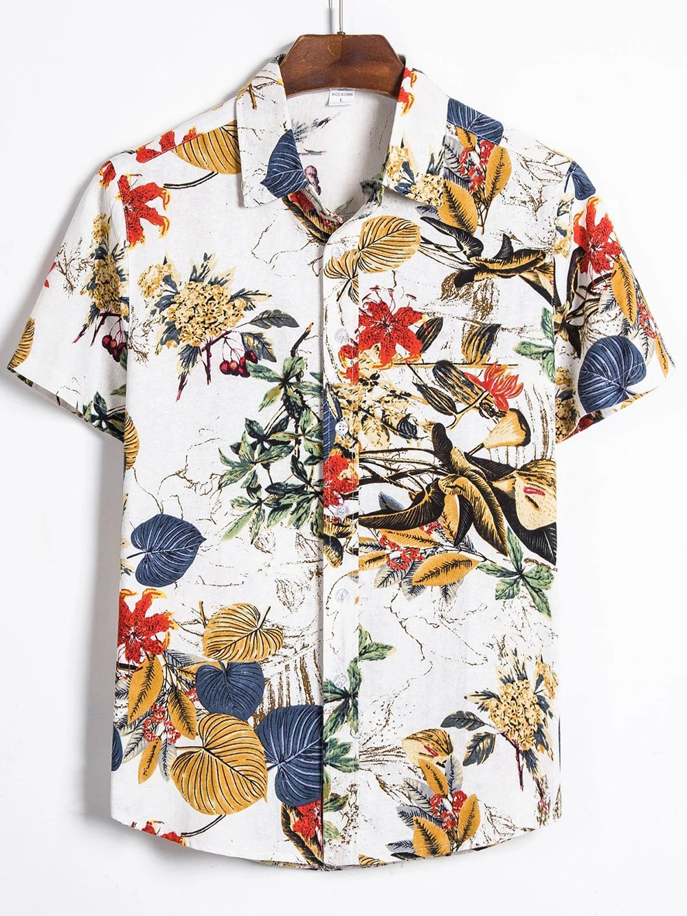 Floral Casual Printed Hawaiian Shirts Ha15227