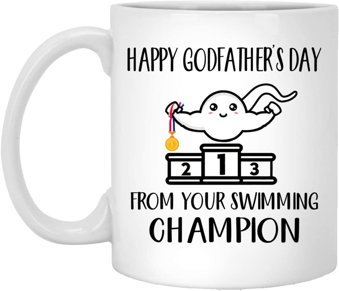 Happy Godfather Day From Your Swimming Champion Sperm Mug – Father’S Day Gift 11Oz