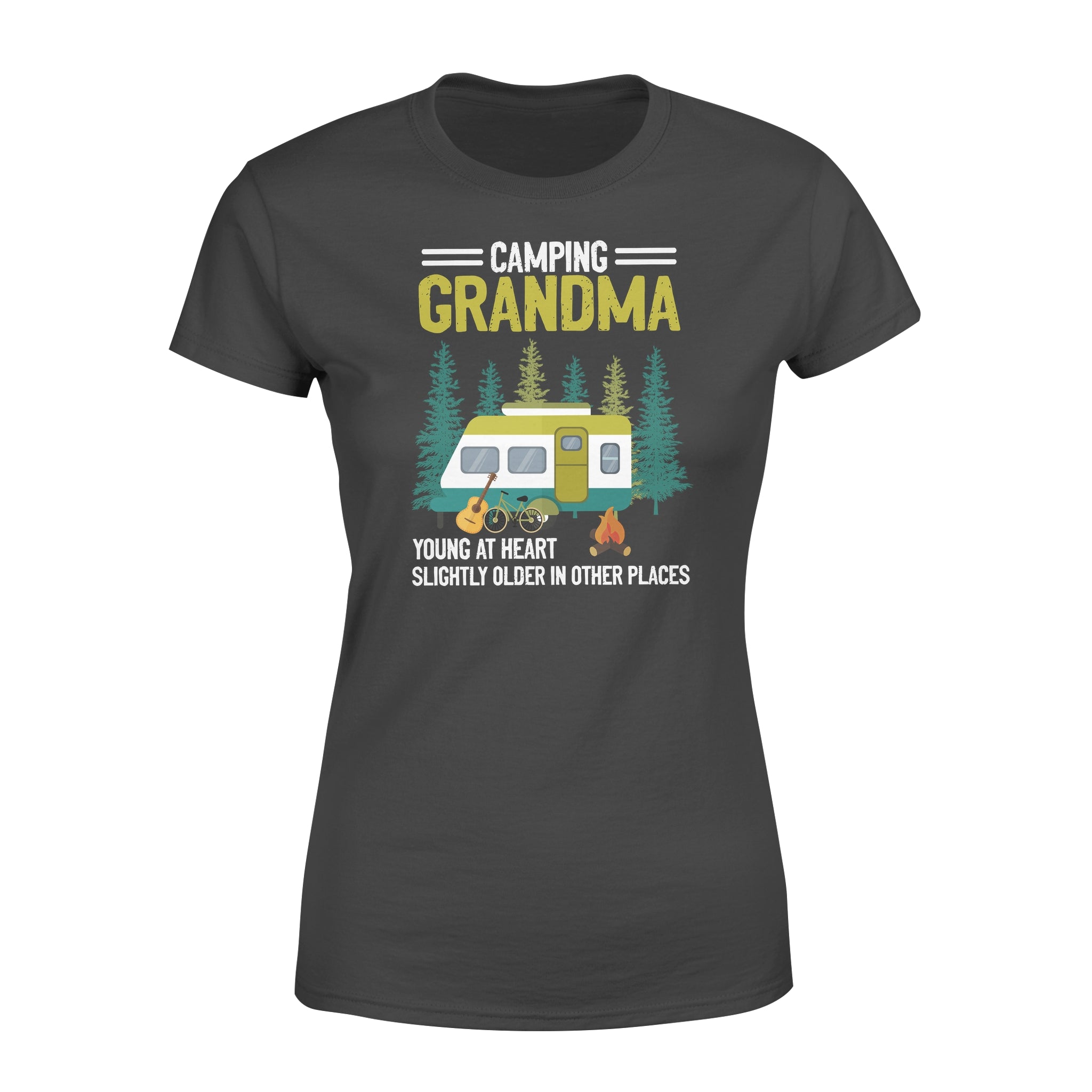 Camping Grandma Young At Heart Slightly Older In Other Places – Premium Women’s T-shirt