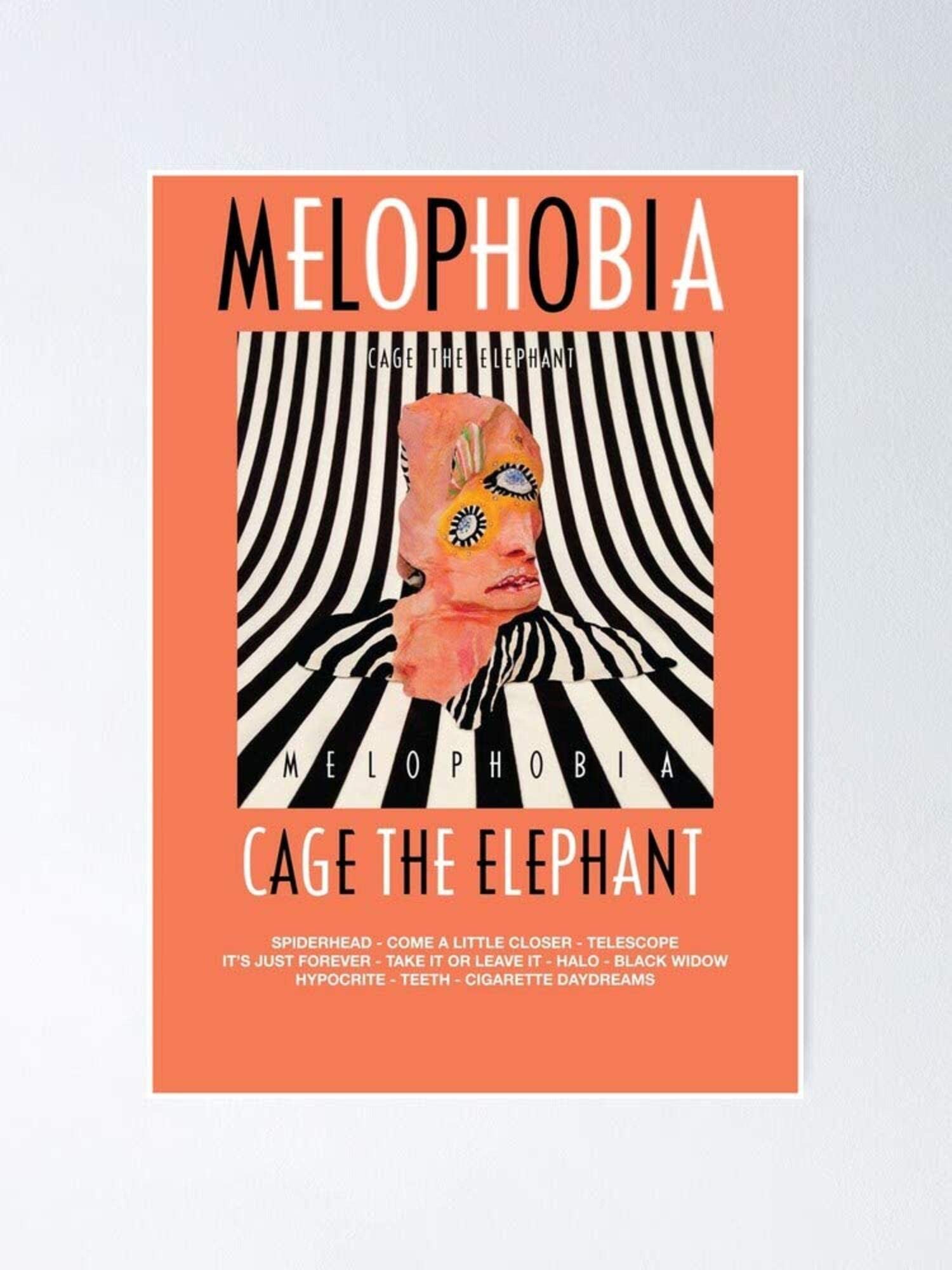 Skitongifts Poster No Frame, Cage The Elephant Melophobia, Wall Art Decor