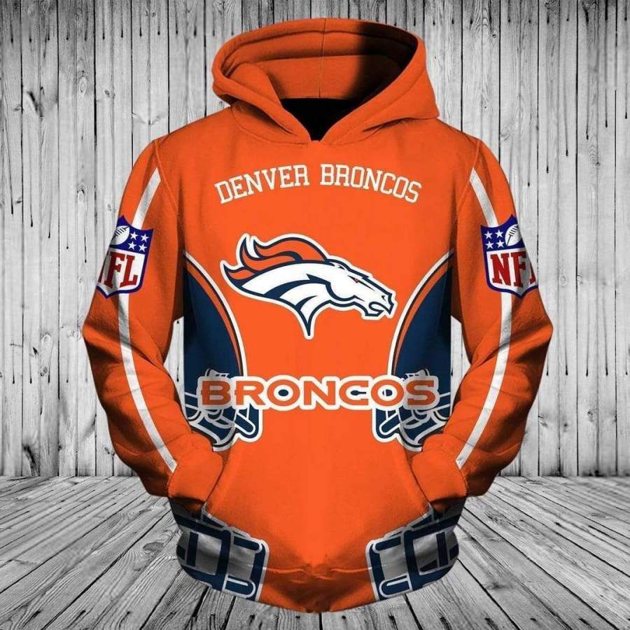 Denver Broncos Hoodie 3D Style611 All Over Printed