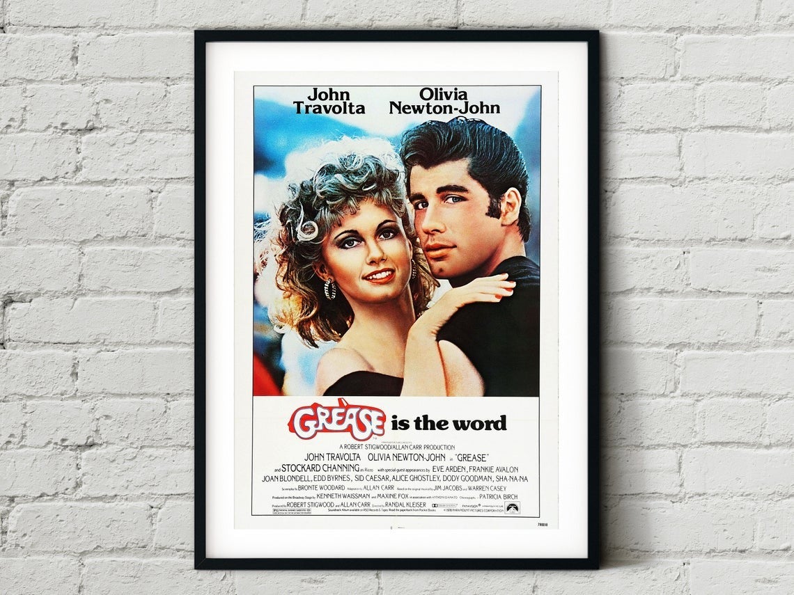 Grease Movie Canvas And Poster, Canvas Painting, Wall Decor Visual Art Gift Happy Halloween