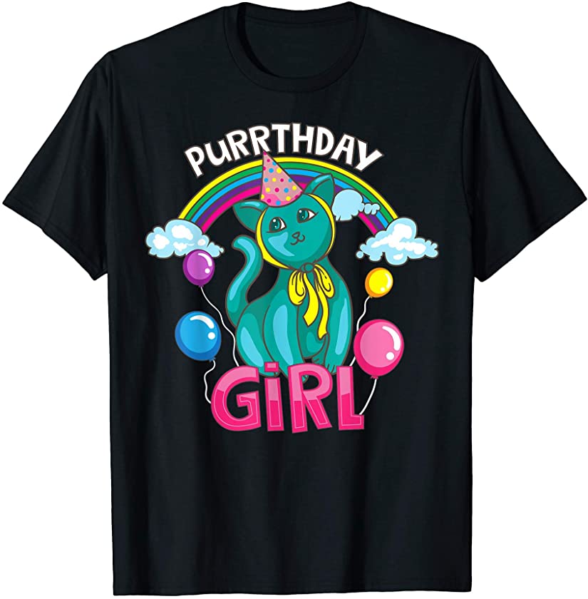 Purrthday Girl | Cute Little Lassie Kitten B-day Gift T-Shirt