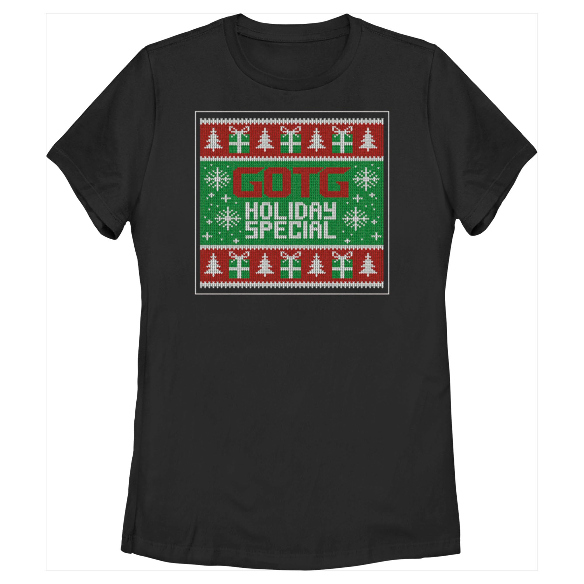 Women’S Guardians Of The Galaxy Holiday Special Christmas Sweater Square T-Shirt