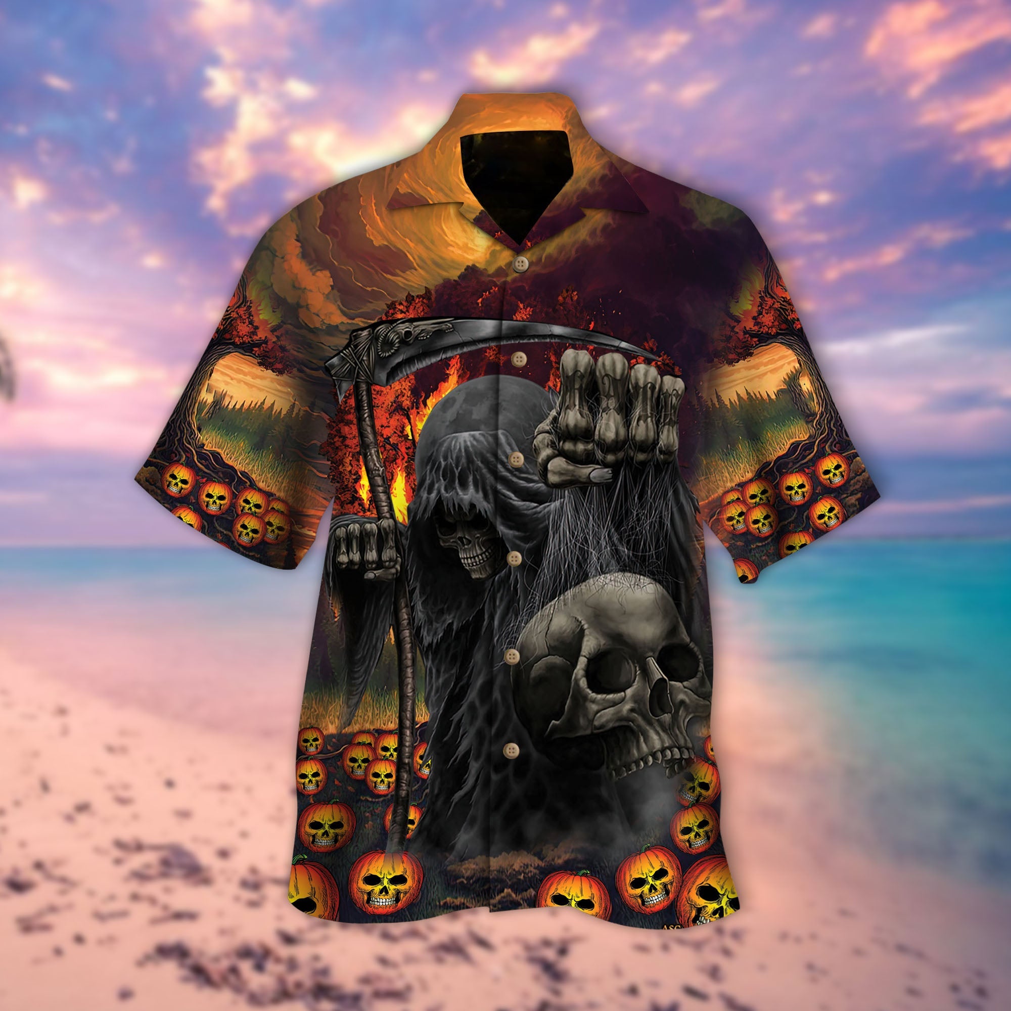 Happy Halloween Skull Hawaii Lover Hawaii Shirt For Men Women Ha46682