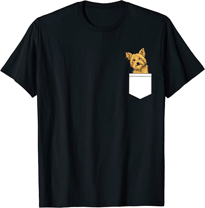 Yorkie Puppy Dog in Your Pocket T-Shirt