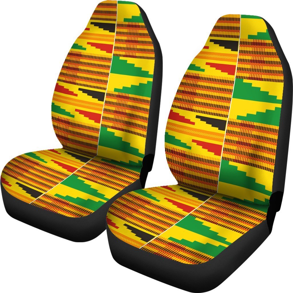 Greek Life Car Seat Covers – Light Adwinasa Kente