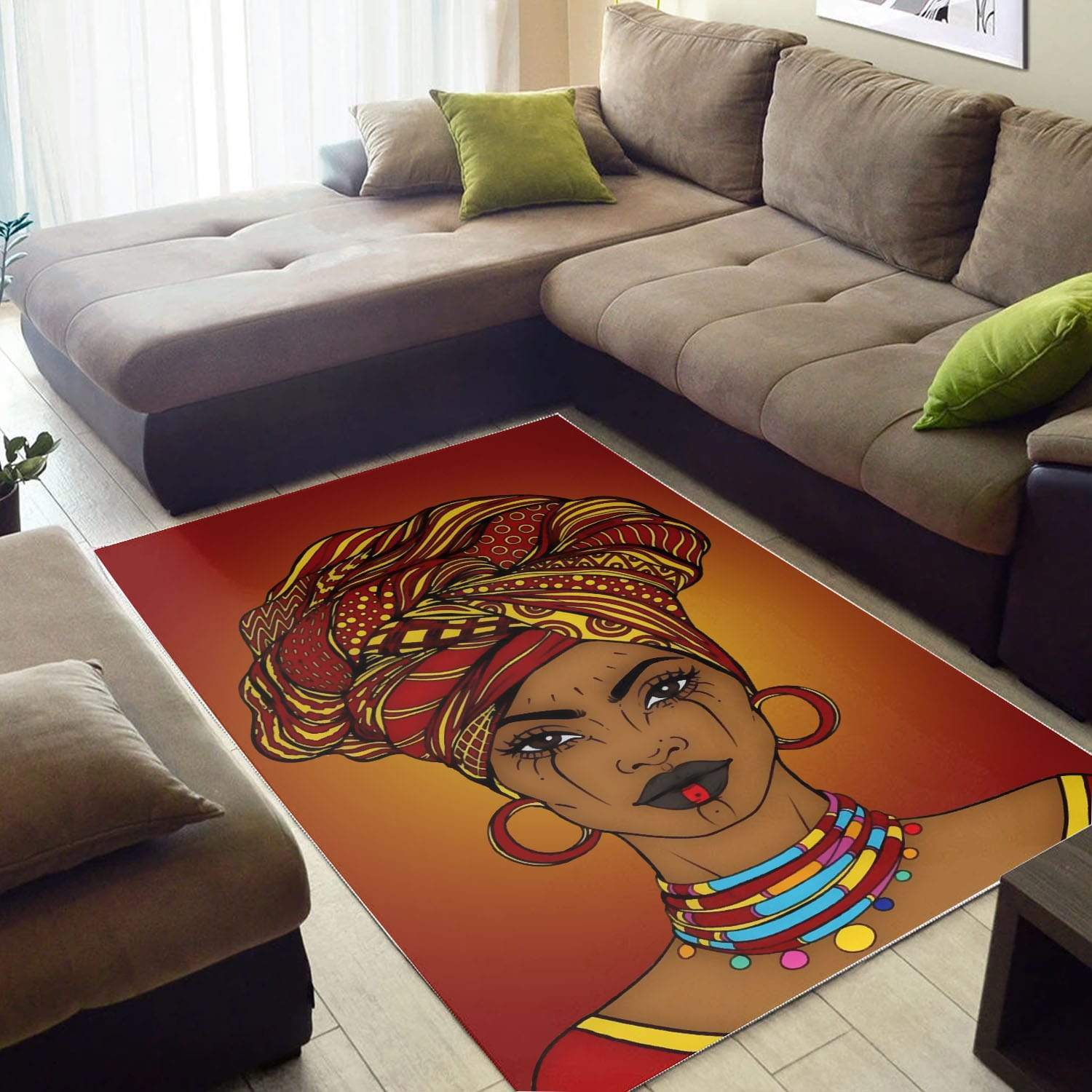 WonderBlackGirl – Beautiful African Woman Rug Gifts 5