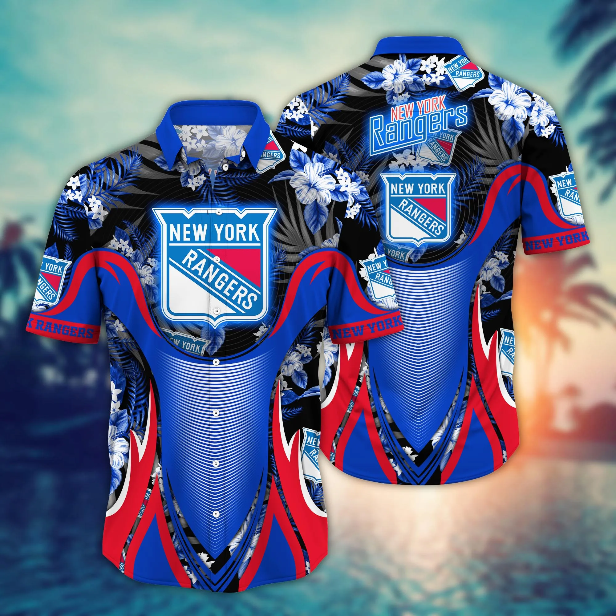 New York Rangers Nhl Hawaiian Shirt Sun Dresses Aloha Shirt