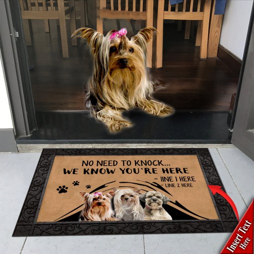 Yorkie M288 Custom Doormat All Over Printed (6228)