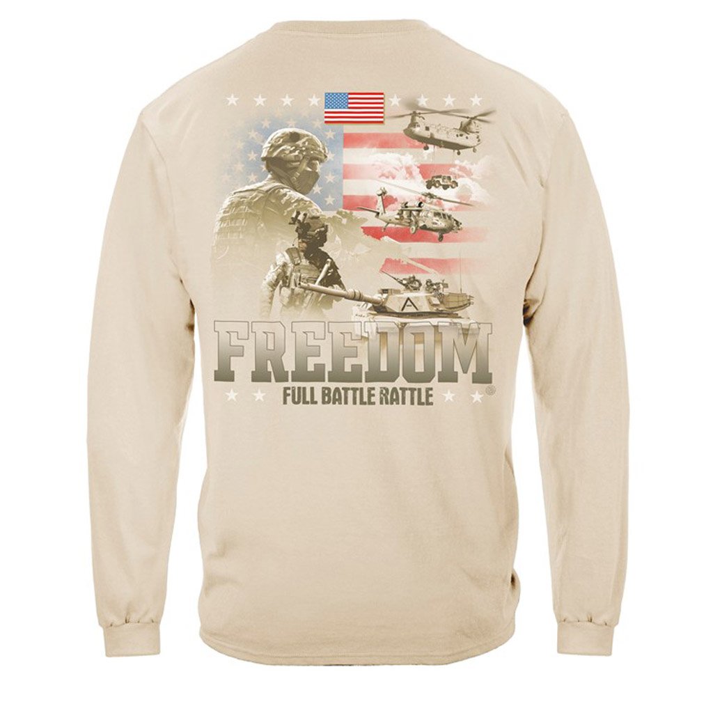 Us Veteran Freedom Full Battle Rattle Long Sleeves