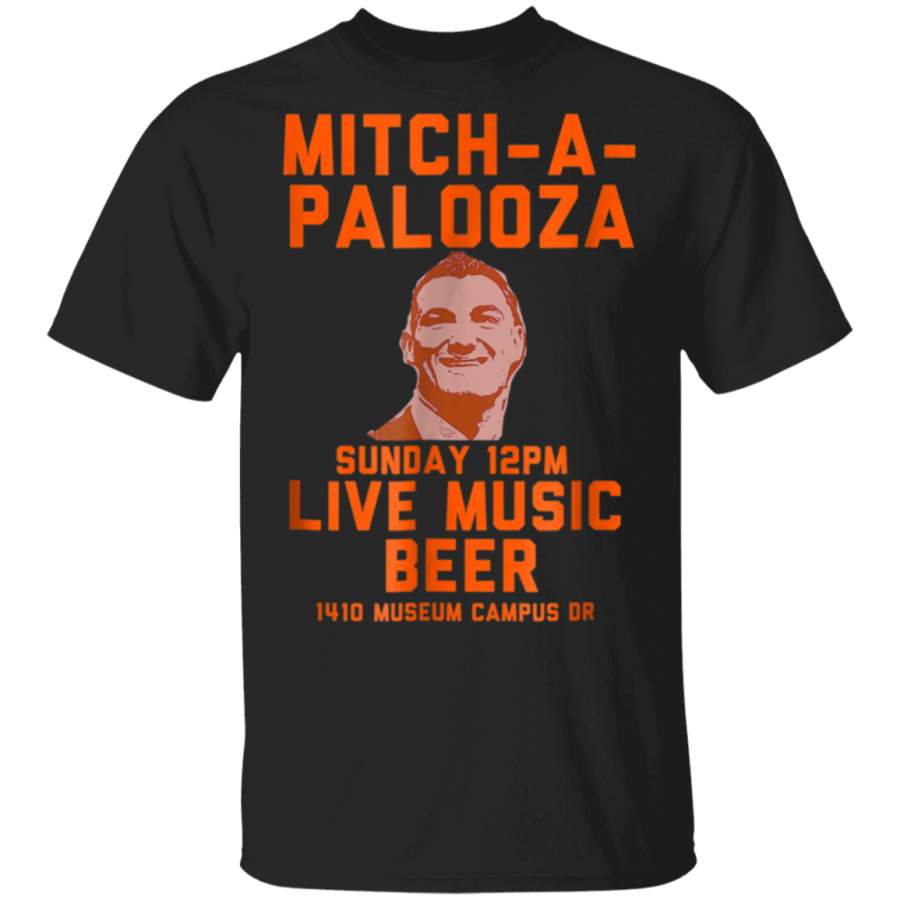 MITCHAPALOOZA Blue and Orange T Shirt Chicago Bears T shirt