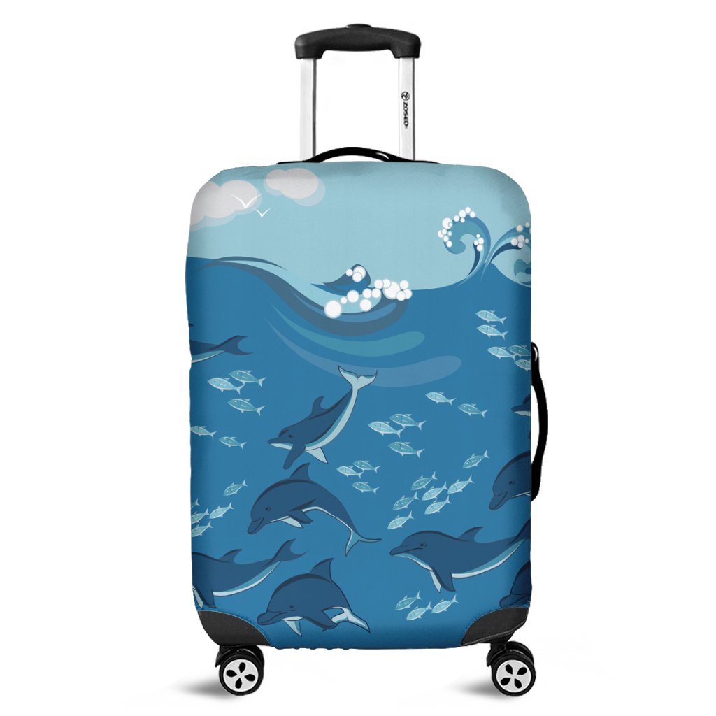 Hawaiian Dolphins Polynesian Luggage Covers