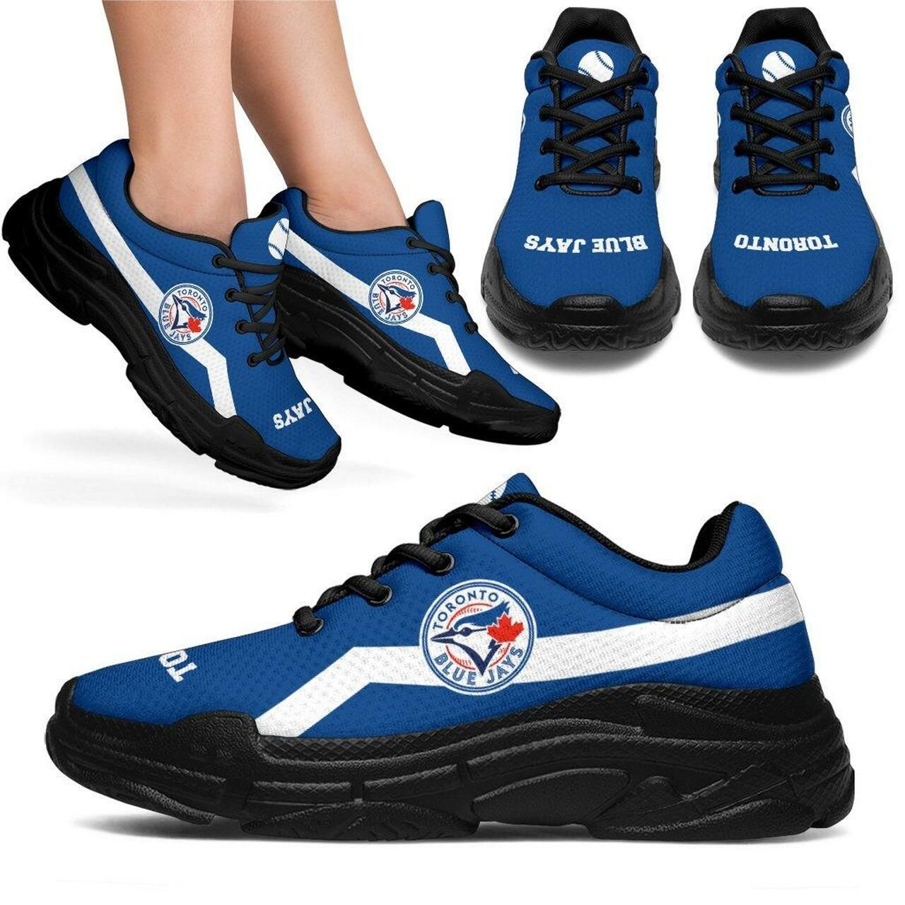 Toronto Blue Jays Sneakers With Line Shoes Edition Chunky Sneaker Running Shoes For Men, Women Shoes15815