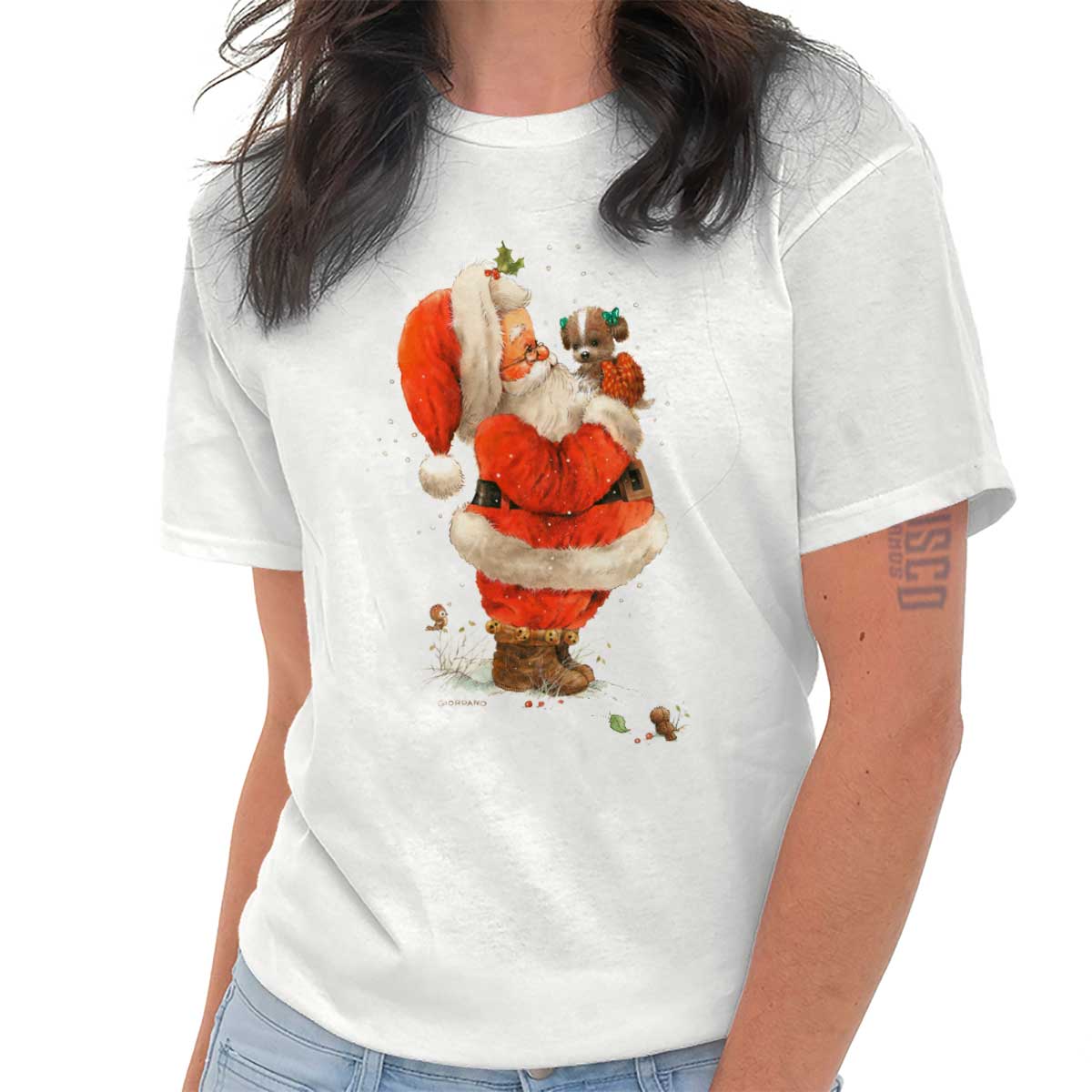 Santa Puppy T-Shirt Tee