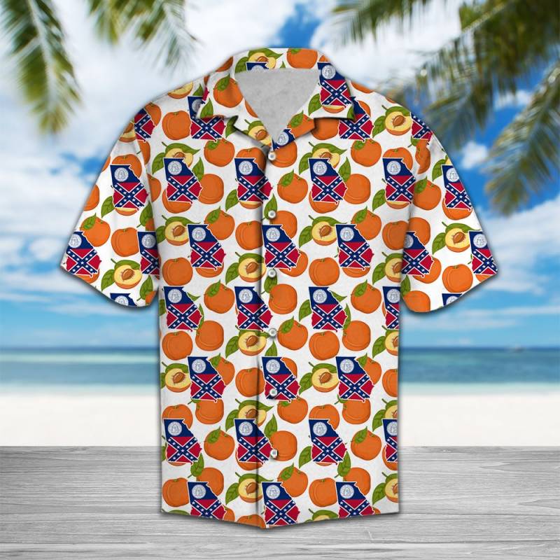 Georgia Peach Hawaiian Shirt Ha75454