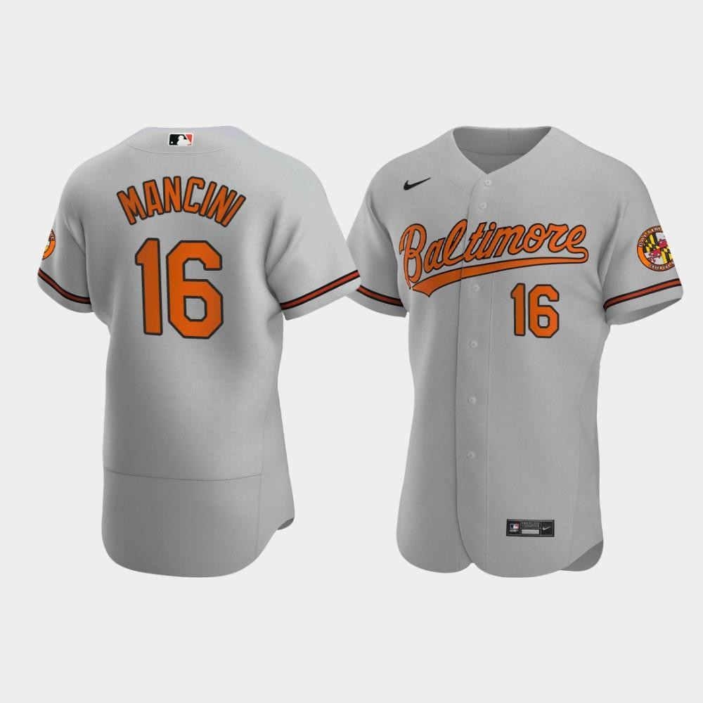 Trey Mancini 16 Baltimore Orioles Gray Road Jersey